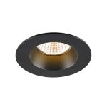 SLV New Tria 68 Spot Aluminium Black Round 8.3W 460lm 38D - 927 Extra Warm White | Cutout 68mm -  Best Colour Rendering - Dimmable 