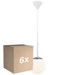 Multipack 6x Nordlux Café Pendant Glass White | Suitable for E27
