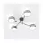 Emibig Ceiling Light Maga Steel Grey | Suitable for 4x E14 - Max 10W