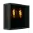 Eglo Wall Light Alamonte Smoke Steel Black | IP44 - Suitable for 2x E27
