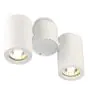 SLV Enola B Wall and Ceiling Light Aluminium White | Suitable for 2x GU10 