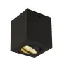 SLV Triledo Ceiling Light Aluminium Black Square 7.6W 640lm 38D - 830 Warm White