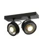 SLV Kalu Spot Aluminium Black | Suitable for 2x GU10 (AR111) 