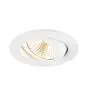SLV New Tria Universal 68 Spot Aluminium White Round 8.6W 600lm 38D - 925-930-940 CCT | Cutout 68mm -  Best Colour Rendering - Dimmable 