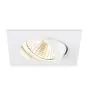 SLV New Tria 68 Spot Aluminium White Square 8.3W 750lm 38D - 930 Warm White | Cutout 68mm - Best Colour Rendering - Dimmable 