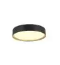 SLV Decona Wall and Ceiling Light Aluminium Black Round 18W 1560lm - 930 Warm White | IP44 - Best Colour Rendering - Dimmable 