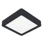Eglo Ceiling Light Fueva 6 Plastic Black 7W 1100lm - 827-840-865 CCT