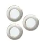 Multipack 3x Eglo Recessed Spot Fueva 6 Plastic Satin Nickel 11.1W 1350lm - 827-840-865 CCT
