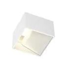 SLV Logs In Wall Light Aluminium White 6W 600lm - 830 Warm White