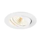SLV New Tria 68 Spot Aluminium White 8.3W 750lm 38D - 930 Warm White | Cutout 68mm -  Best Colour Rendering - Dimmable 