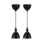 Nordlux Ray 2-Kit Pendant Metal Black | Suitable for 2x E14