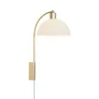 Nordlux Ellen 20 Wall Light Metal and Glass Brass | Suitable for E14