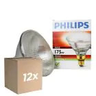 Multipack 12x Philips PAR38 IR 175W E27 230V Clear