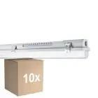 Multipack 10x Ledvance LED Damp Proof Housing MT Gen 3 IP65 | Suitable for 1x60cm LED Tube