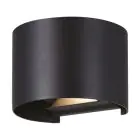 Eglo Wall Light Calpino 3 Aluminium Black Up & Down 2W 420lm - 830 Warm White | IP54